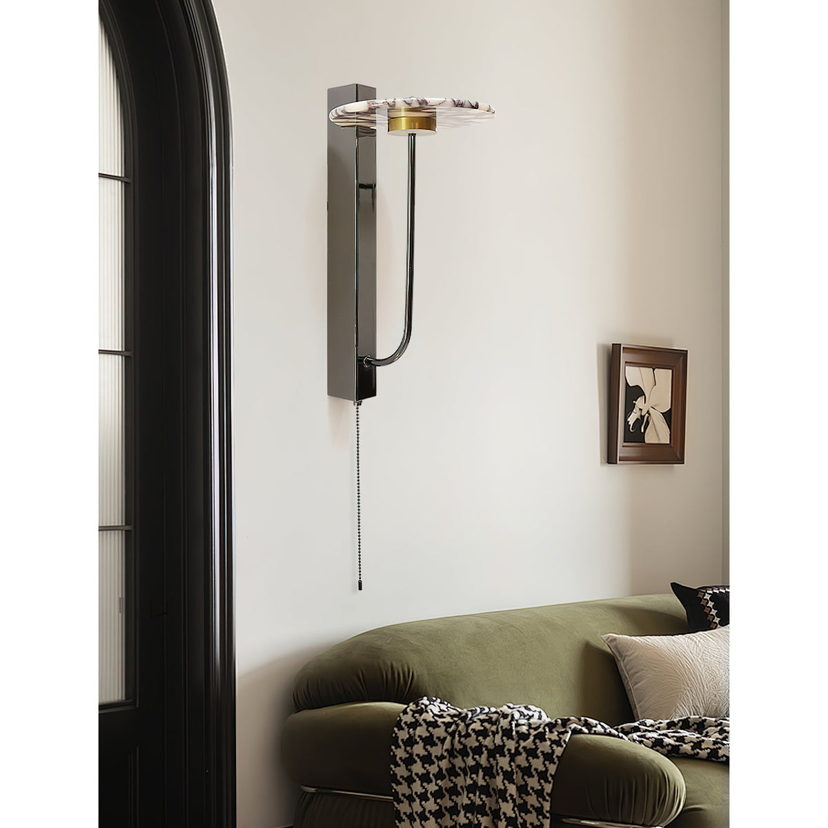 Aloa Marble Wall Lamp – Bulgari Marble & Sleek Metal Modern Wall Sconce