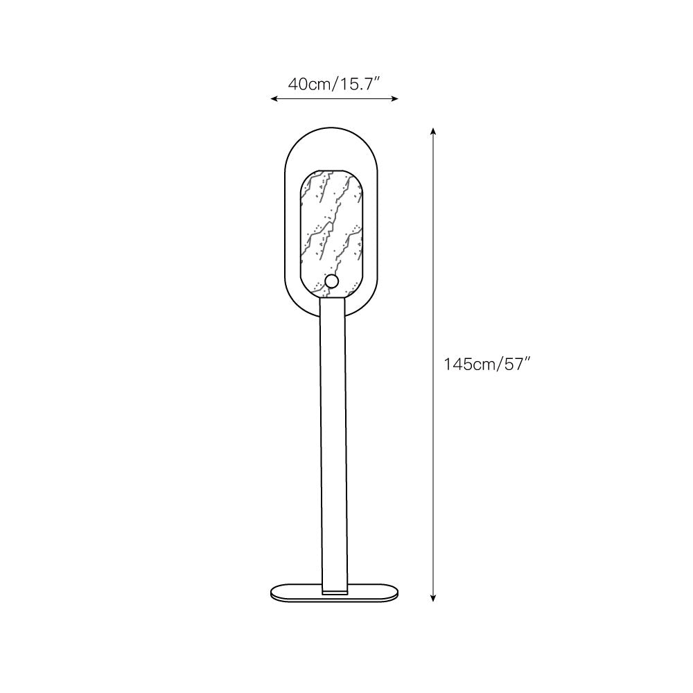 Altai Floor Lamp – Alabaster Shade & Sleek Metal Modern Floor Light
