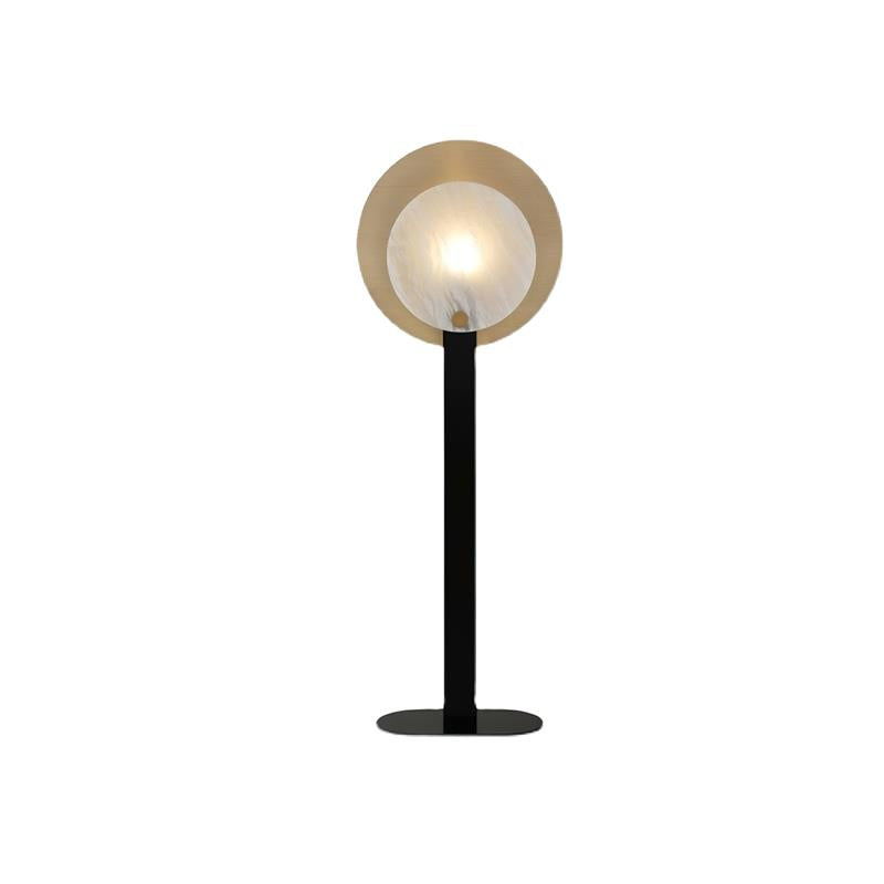 Altai Floor Lamp – Alabaster Shade & Sleek Metal Modern Floor Light