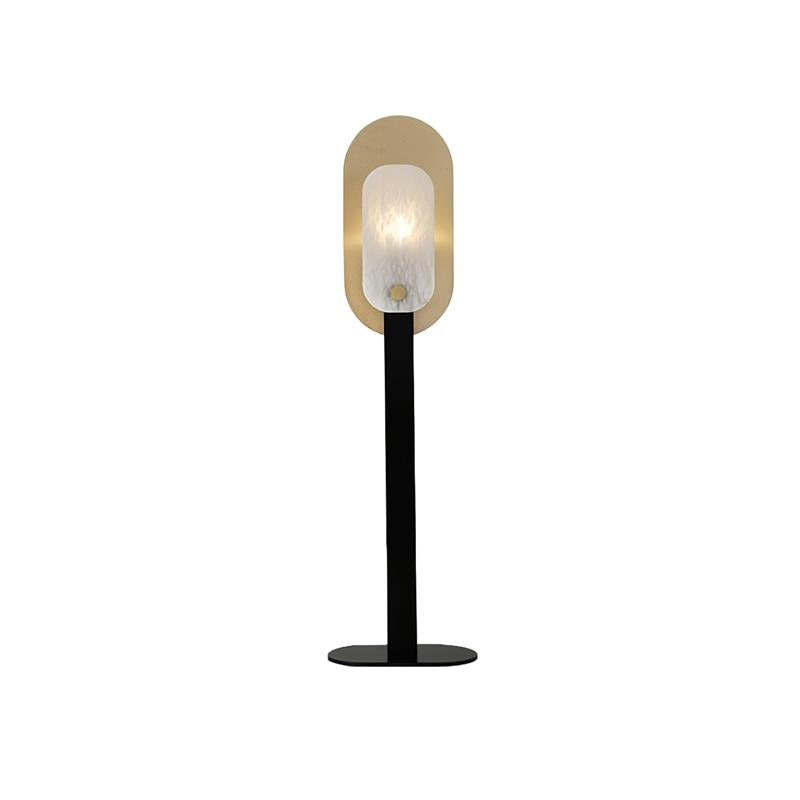 Altai Floor Lamp – Alabaster Shade & Sleek Metal Modern Floor Light