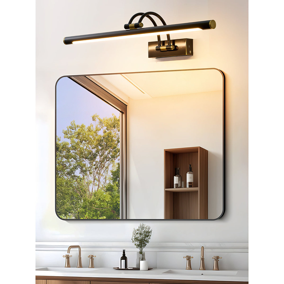 Alton Brass Rechargeable Wall Lamp – Antique Brass Picture & Accent Wall Light