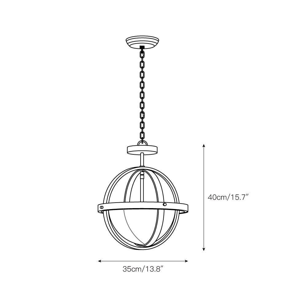 Alturas Pendant Lamp – Edwardian Fabric Shade & Geometric Iron Pendant