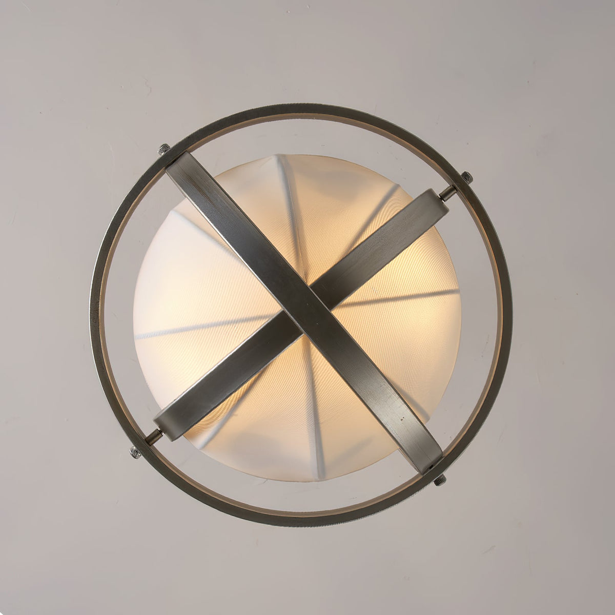 Alturas Pendant Lamp – Edwardian Fabric Shade & Geometric Iron Pendant