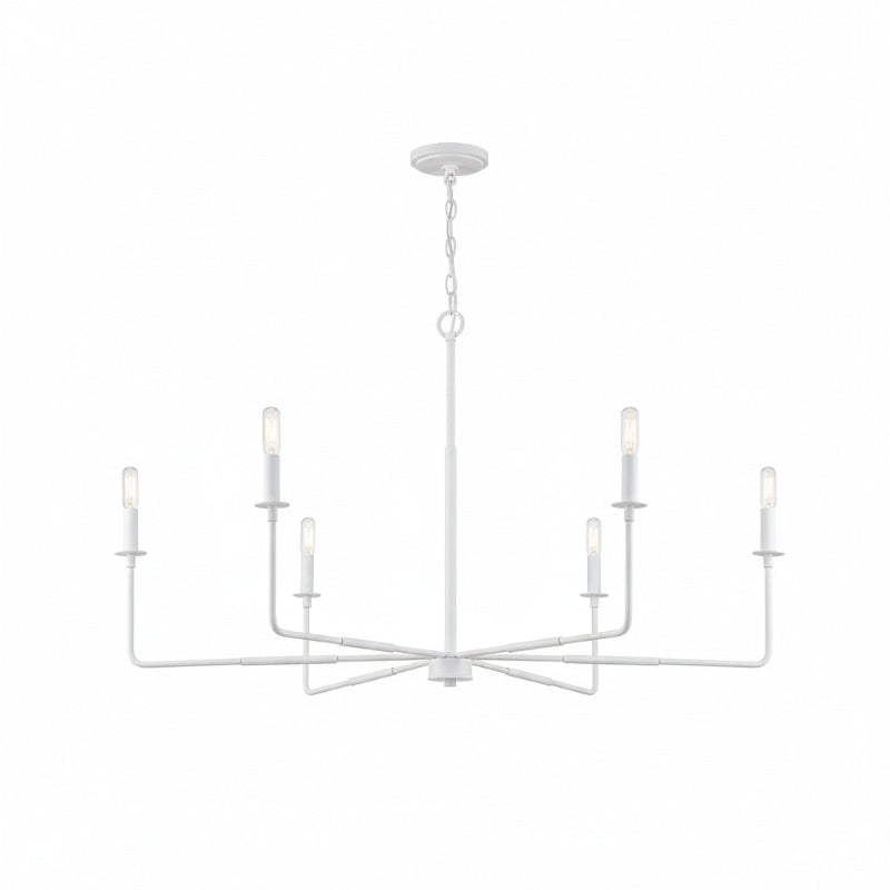 Alvaro Chandelier – Expansive Warm Brass & Multi-Head Rustic Modern Chandelier