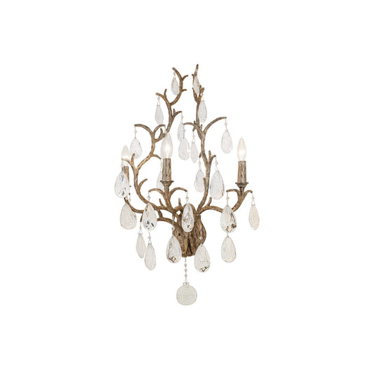 Amadeus Wall Lamp – Vienna Bronze Brass & Crystal Candelabra Wall Sconce