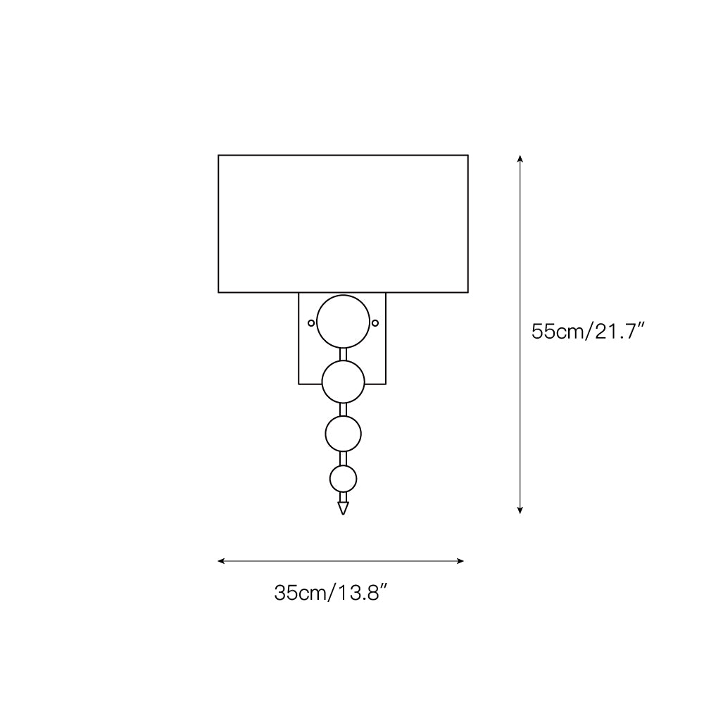 Amasya Wall Lamp – Premium Brass & Tailored Fabric Modern Wall Sconce