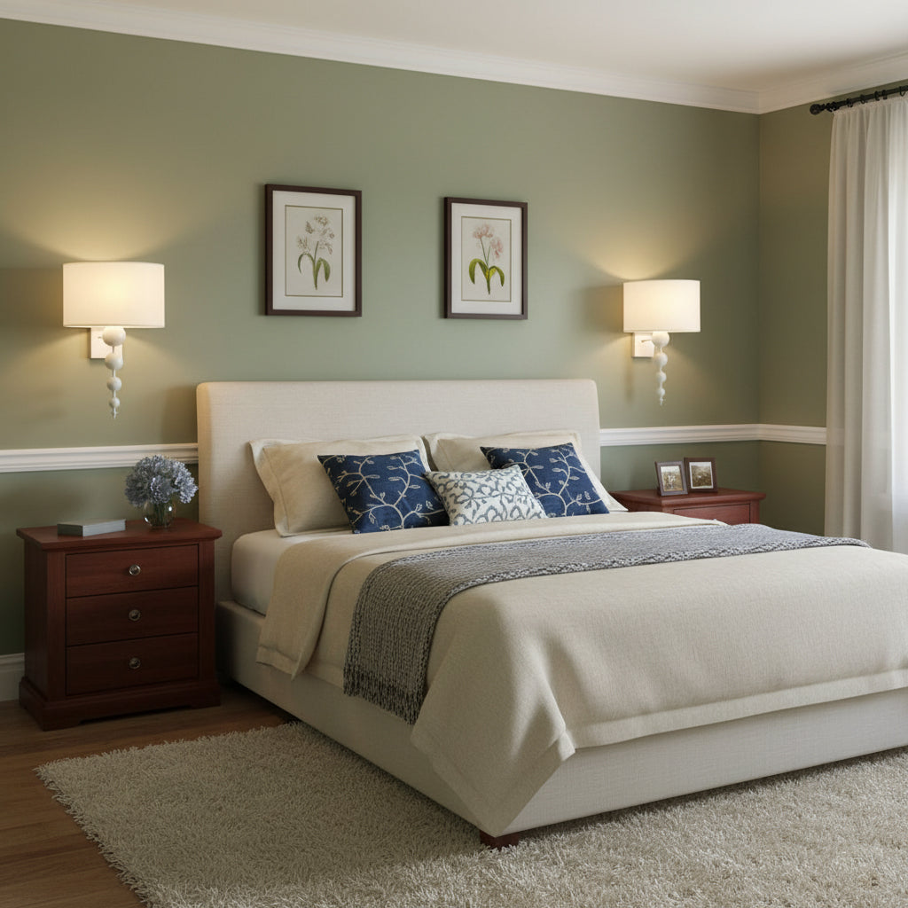 Amasya Wall Lamp – Premium Brass & Tailored Fabric Modern Wall Sconce