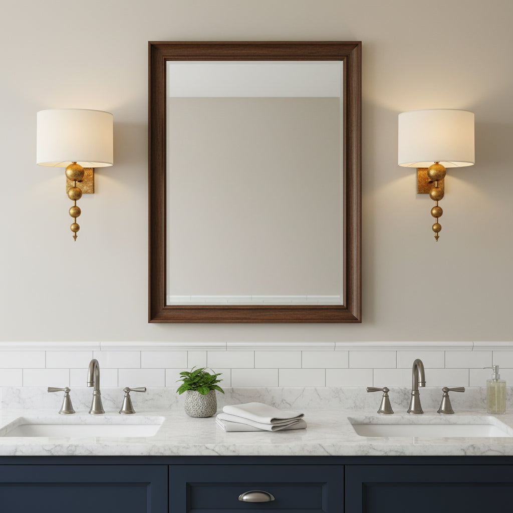 Amasya Wall Lamp – Premium Brass & Tailored Fabric Modern Wall Sconce