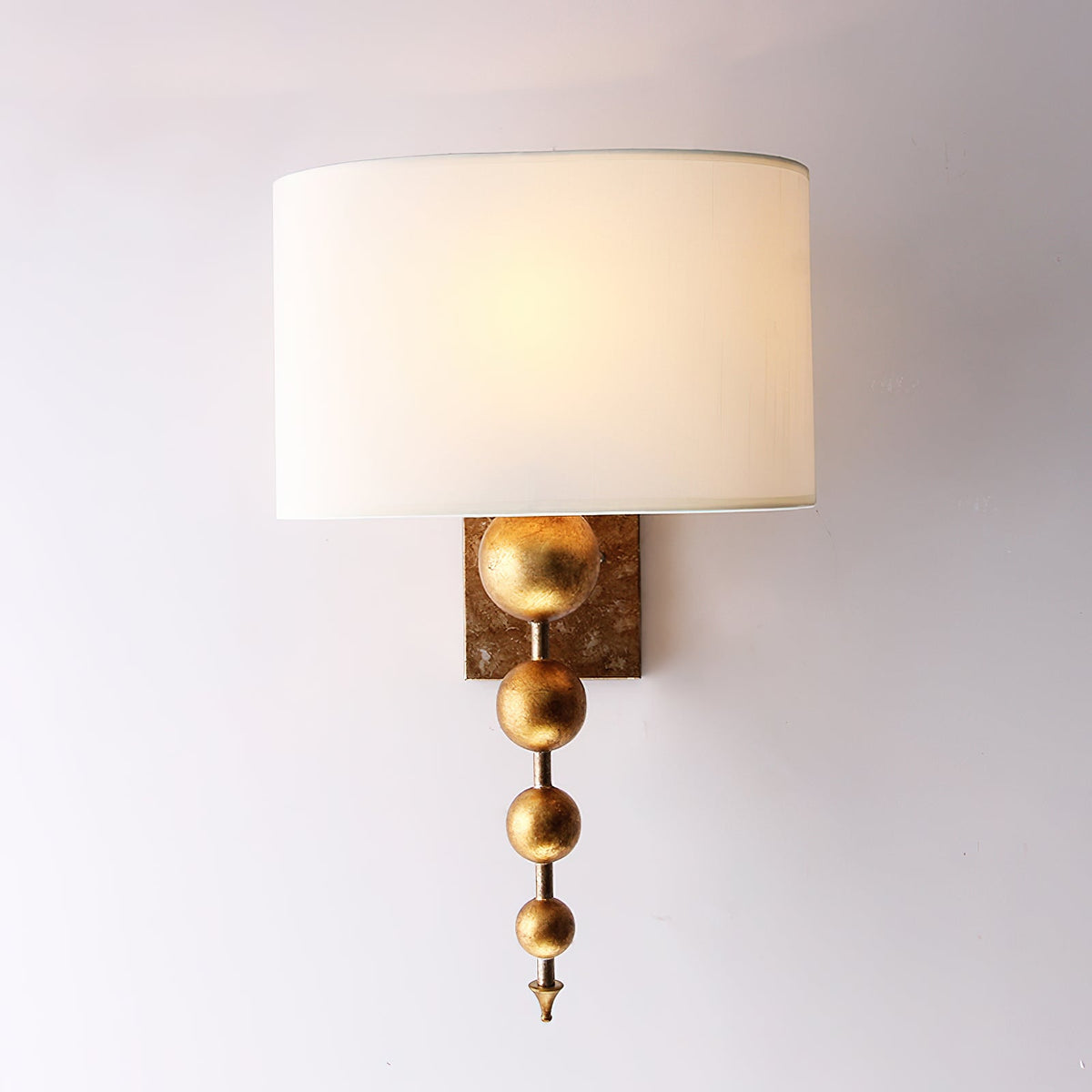 Amasya Wall Lamp – Premium Brass & Tailored Fabric Modern Wall Sconce
