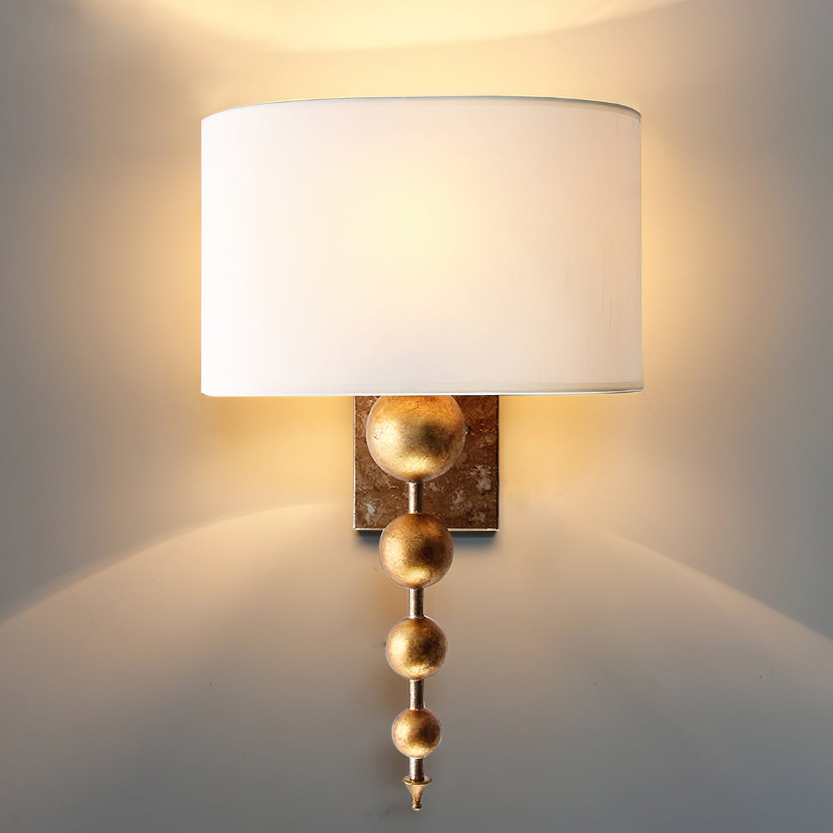 Amasya Wall Lamp – Premium Brass & Tailored Fabric Modern Wall Sconce