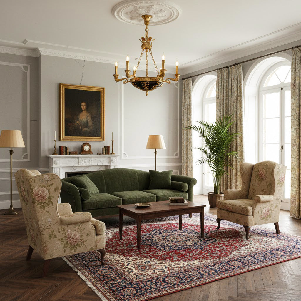 Amelie Grand Chandelier – Opulent Brass & Black Aluminum Multi-Head Chandelier