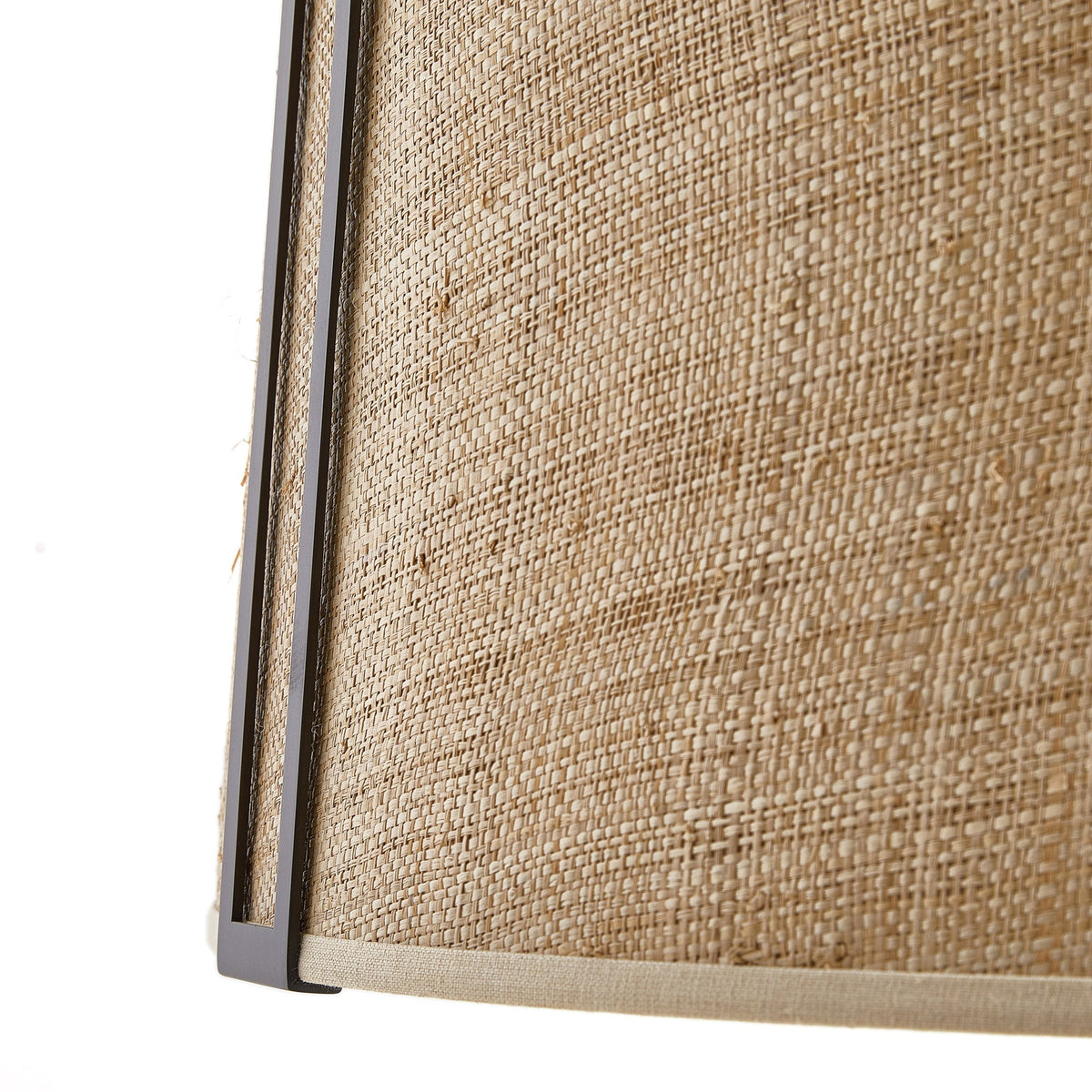 Amida Chandelier – Tailored Grasscloth & Brass Mid-Century Inspired Pendant Light