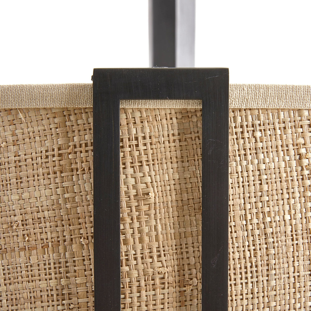 Amida Chandelier – Tailored Grasscloth & Brass Mid-Century Inspired Pendant Light