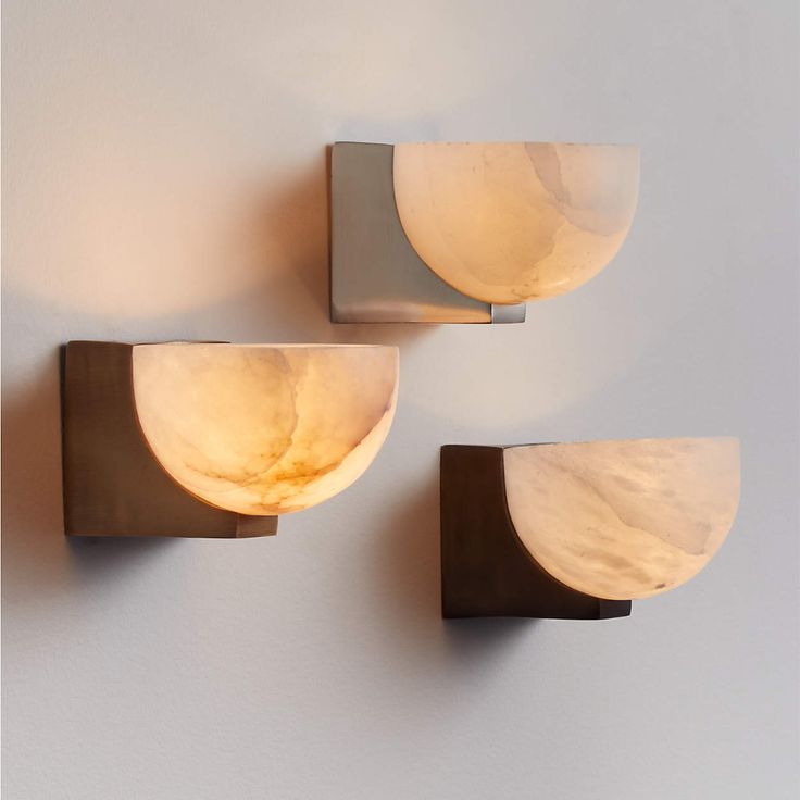 Ando Brass Alabaster Sconce – Hand-Carved Alabaster Globe & Burnished Metal Wall Sconce