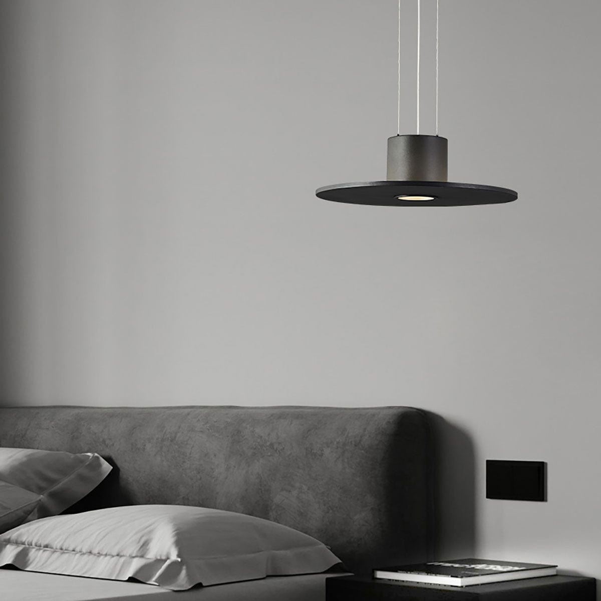Andromeda Pendant Lamp – Dual-Lighting Metal Disc & Starry Sky Perforated Pendant