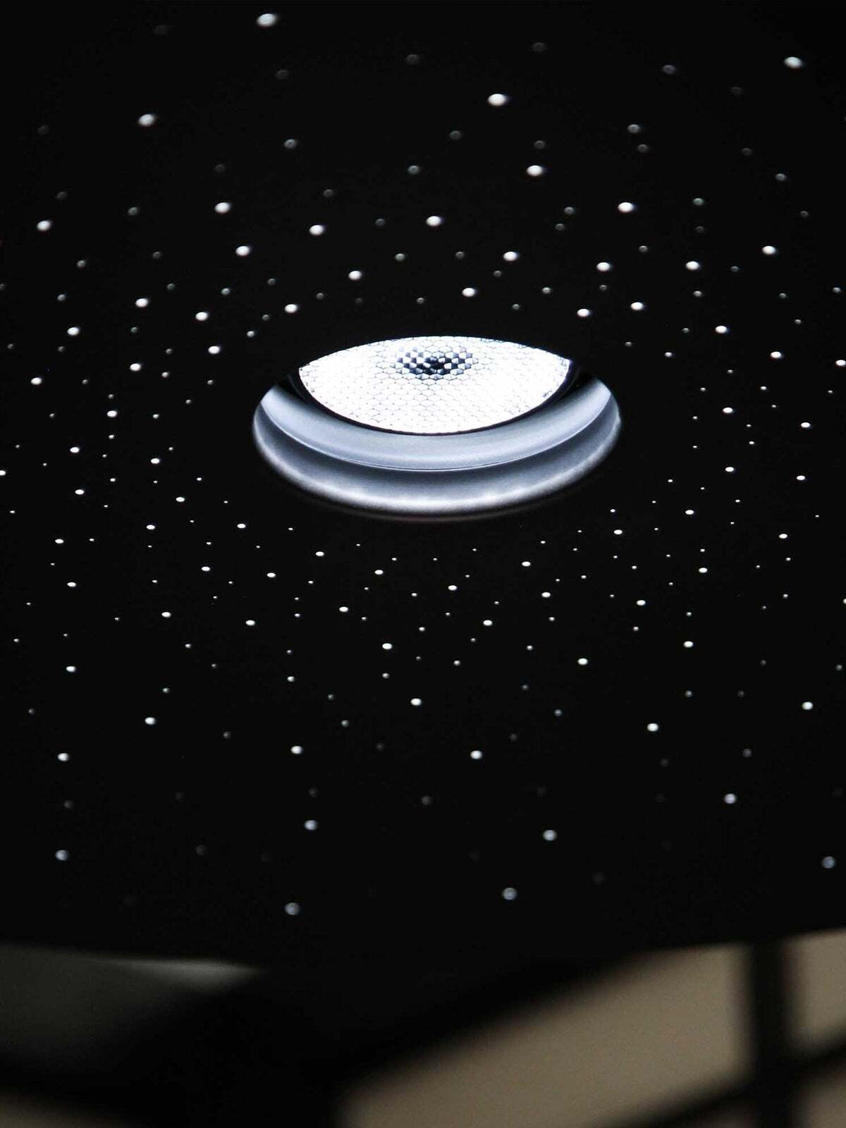 Andromeda Pendant Lamp – Dual-Lighting Metal Disc & Starry Sky Perforated Pendant