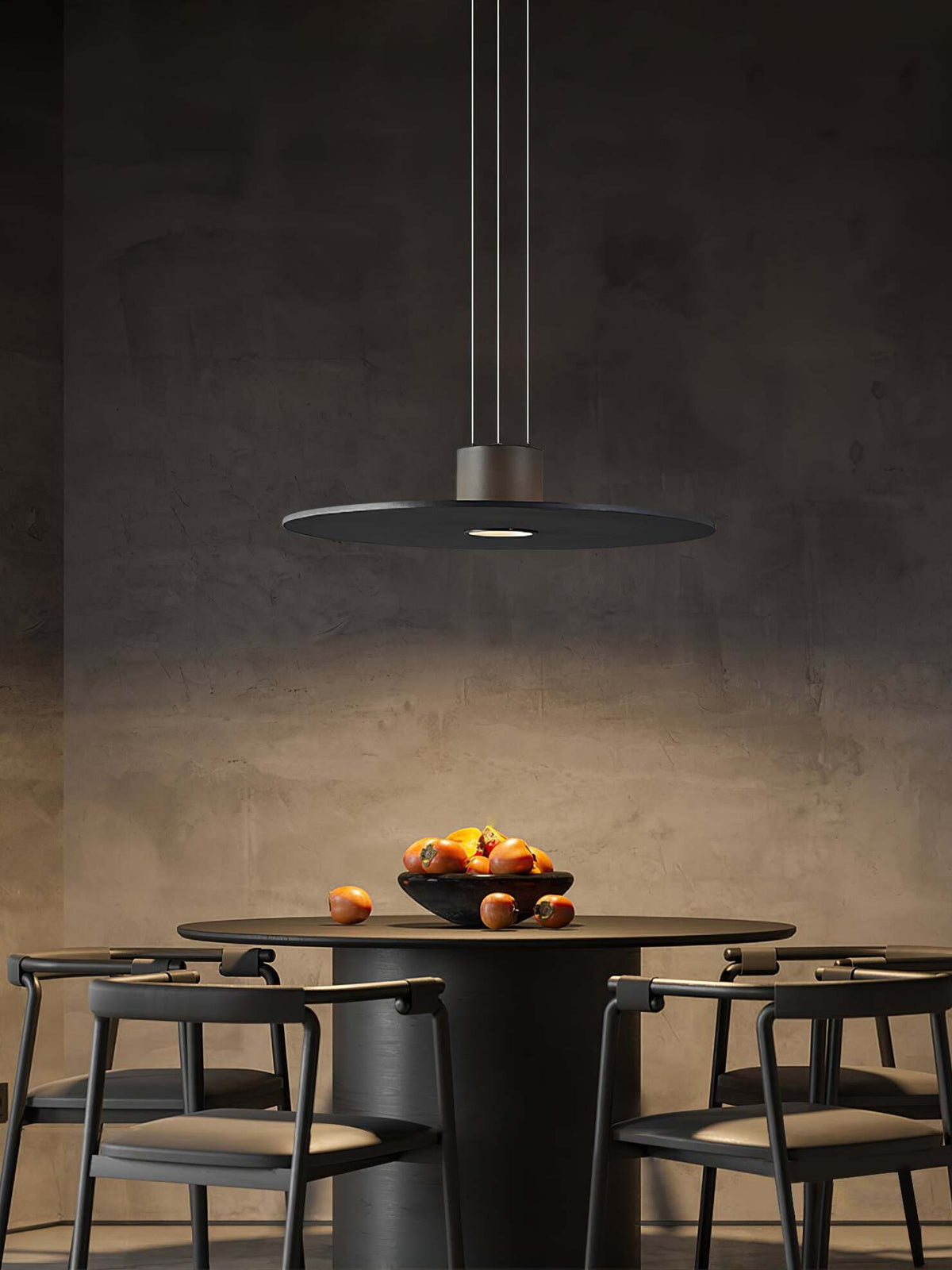 Andromeda Pendant Lamp – Dual-Lighting Metal Disc & Starry Sky Perforated Pendant