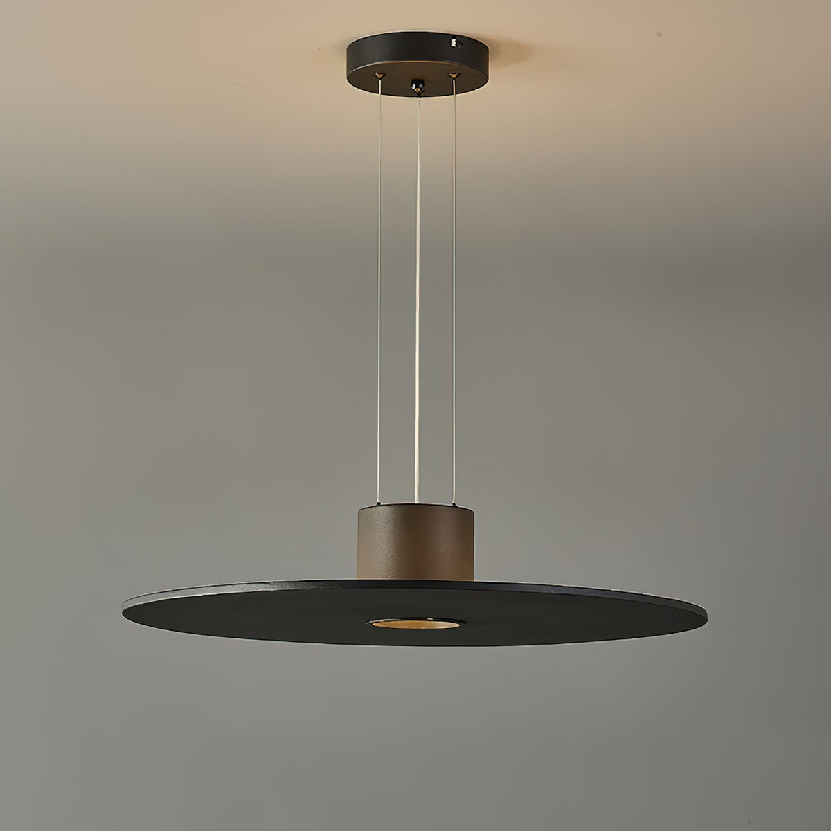 Andromeda Pendant Lamp – Dual-Lighting Metal Disc & Starry Sky Perforated Pendant