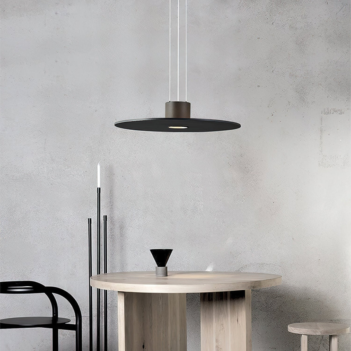 Andromeda Pendant Lamp – Dual-Lighting Metal Disc & Starry Sky Perforated Pendant