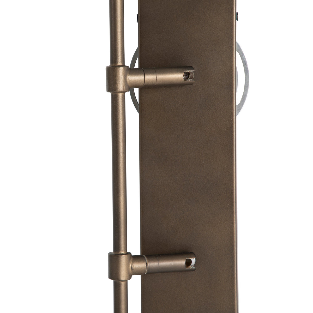 Anniston Wall Lamp – Pivoting Arm Brass & White Linen Shade Swing Wall Sconce