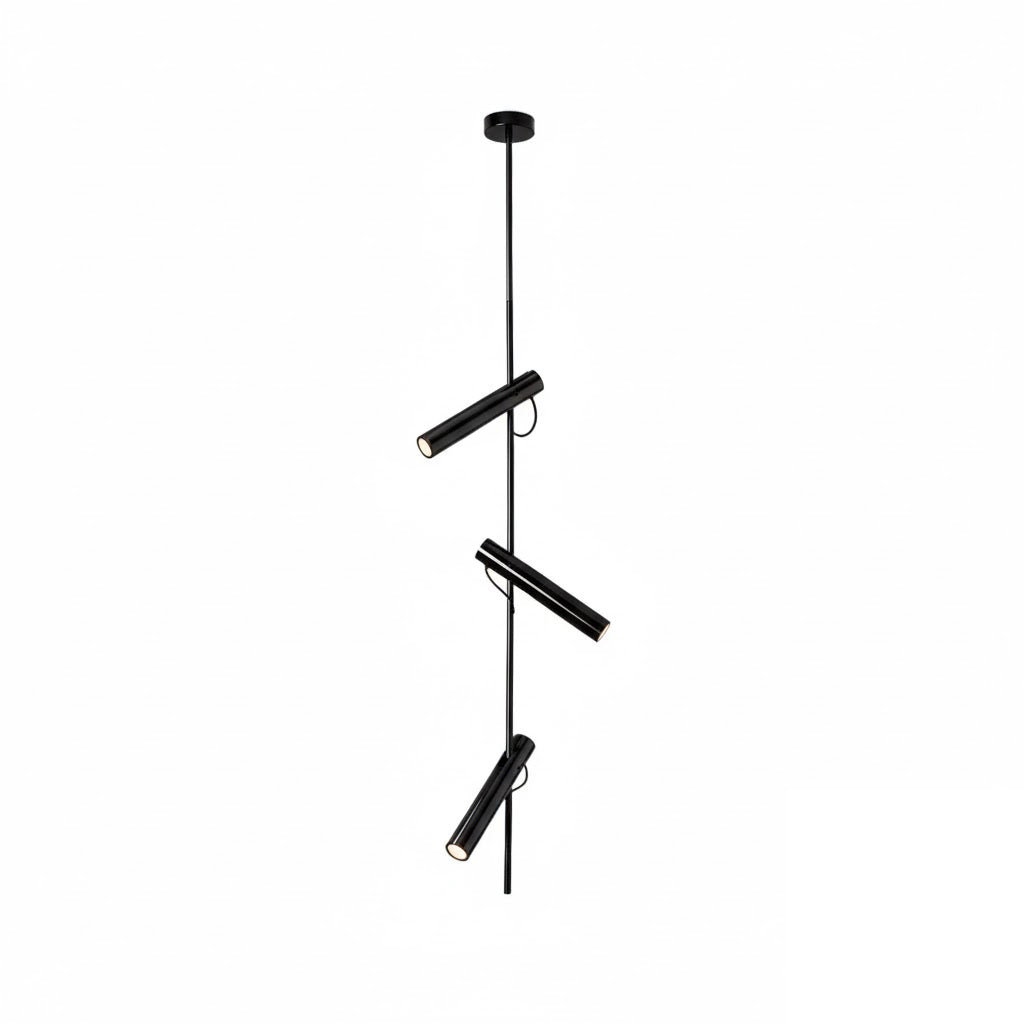 Ansel Minimalist Line Pendant Light – Electroplated Pearl Black & Iron Pendant