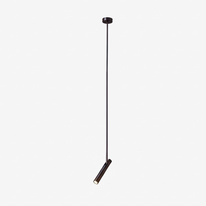 Ansel Minimalist Line Pendant Light – Electroplated Pearl Black & Iron Pendant
