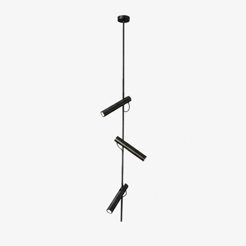 Ansel Minimalist Line Pendant Light – Electroplated Pearl Black & Iron Pendant