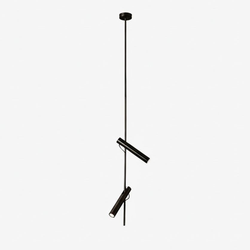Ansel Minimalist Line Pendant Light – Electroplated Pearl Black & Iron Pendant