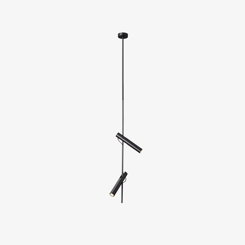 Ansel Minimalist Line Pendant Light – Electroplated Pearl Black & Iron Pendant