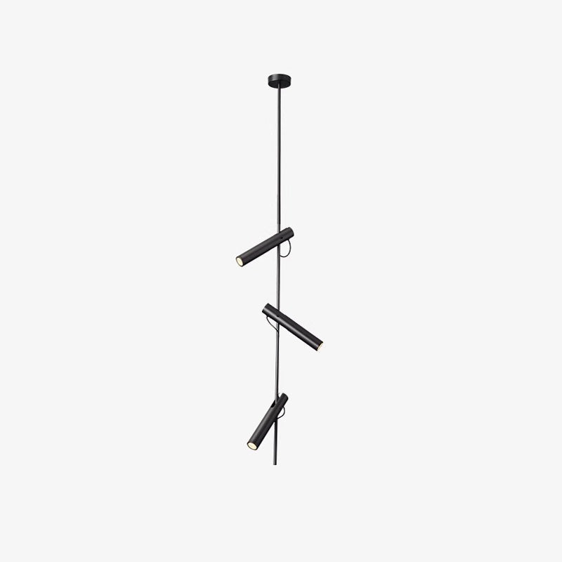 Ansel Minimalist Line Pendant Light – Electroplated Pearl Black & Iron Pendant