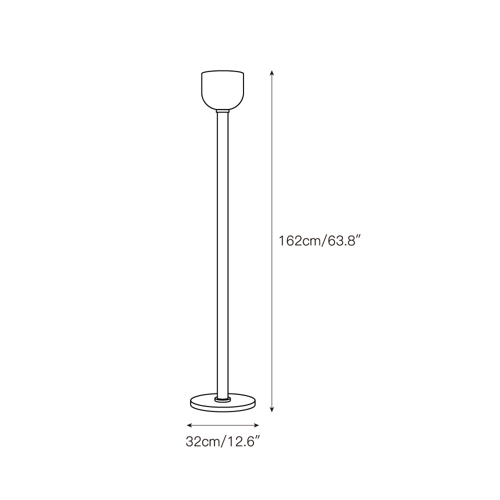 Ansley Floor Lamp – Sleek Metal & Natural Alabaster Torch Floor Lamp