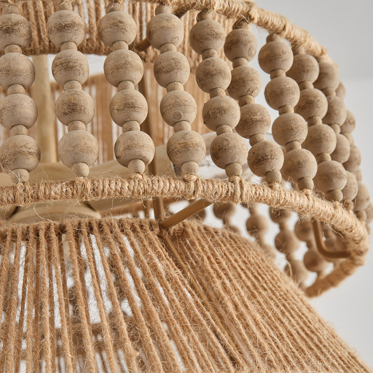 Antigua Pendant Lamp – Hand-Woven Hemp Rope & Trapezoid Chandelier