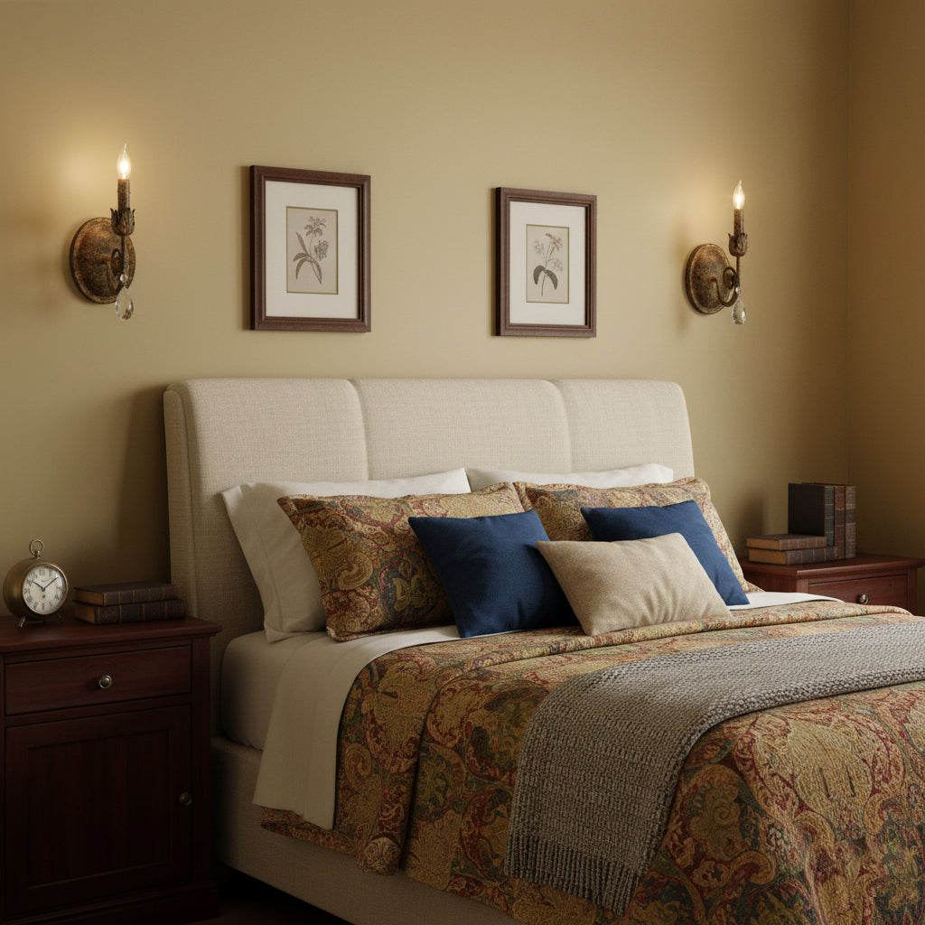 Antonia Wall Lamp – Antique Brass Hand-Forged Brass & Crystal Sconce