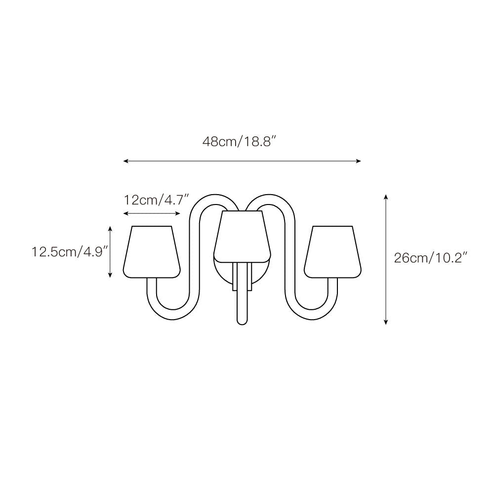 Apollo Wall Lamp – Sleek Aluminum & Glass Multi-Head Wall Sconce