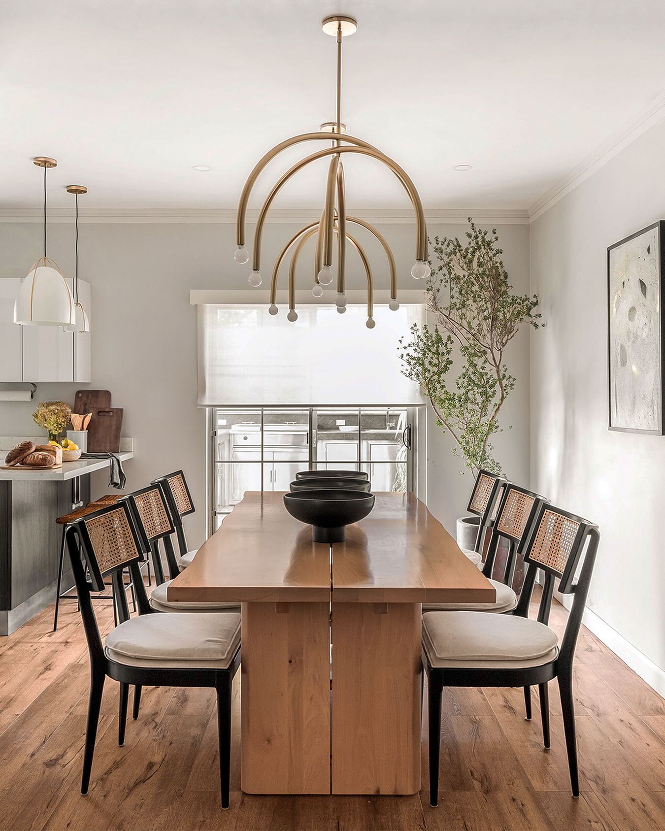 Hadden Chandelier - Adjustable Rotating Brass Arms Modern Minimalist Chandelier
