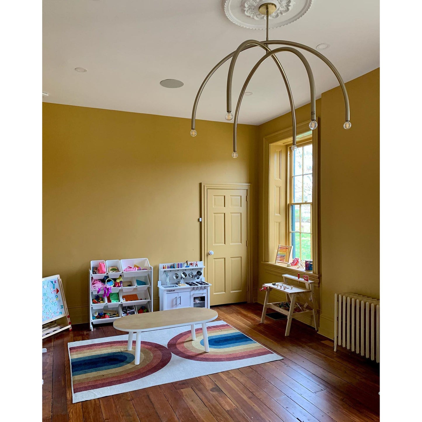 Hadden Chandelier - Adjustable Rotating Brass Arms Modern Minimalist Chandelier
