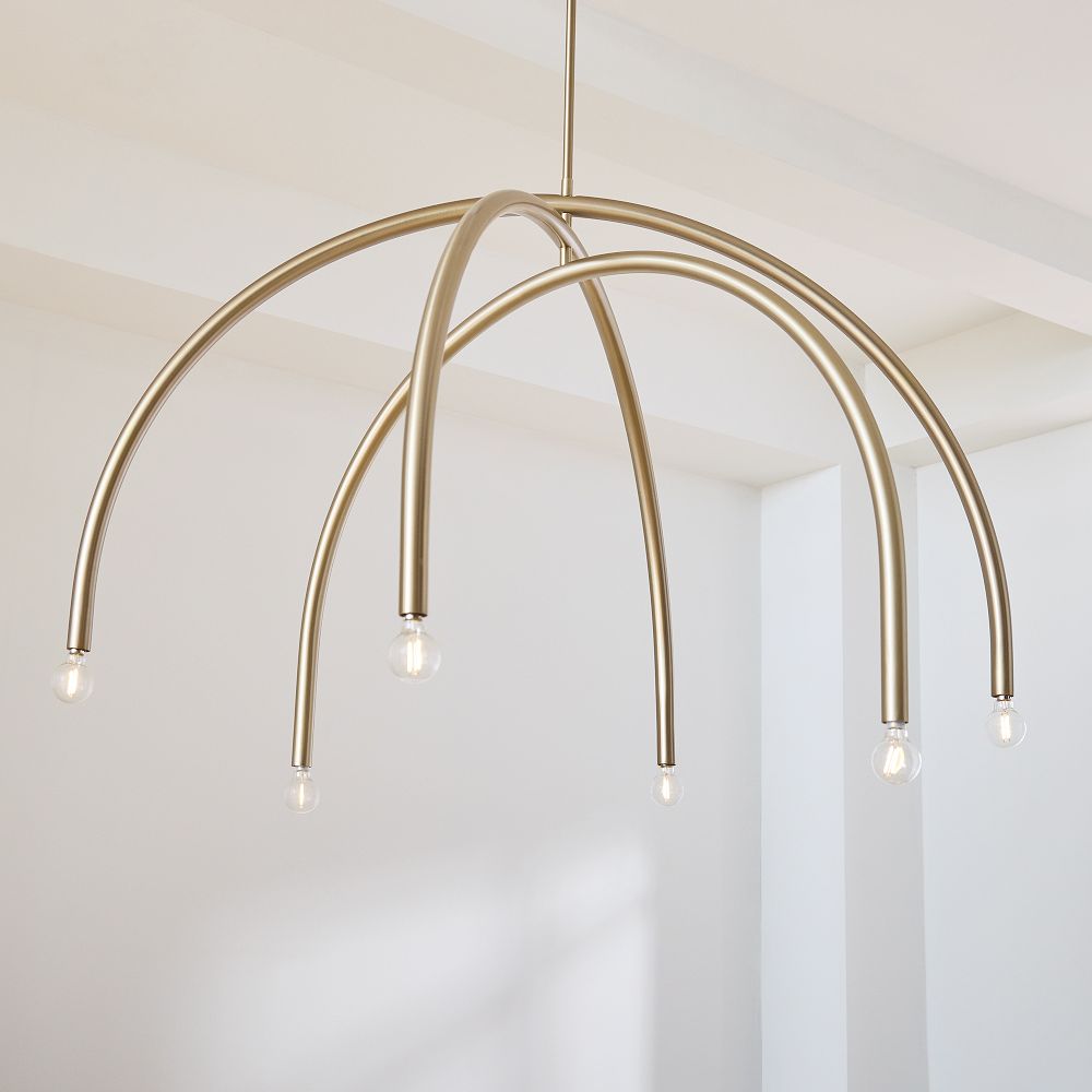 Hadden Chandelier - Adjustable Rotating Brass Arms Modern Minimalist Chandelier