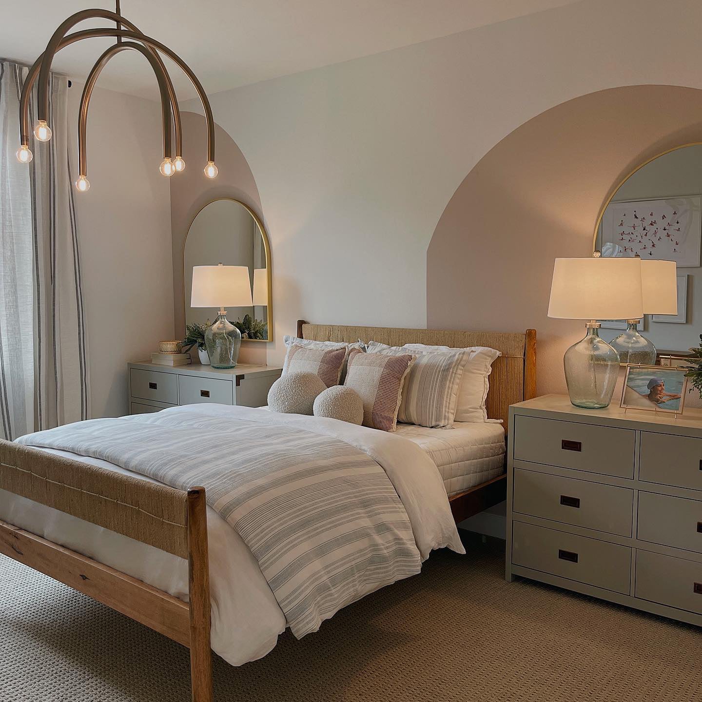 Hadden Chandelier - Adjustable Rotating Brass Arms Modern Minimalist Chandelier