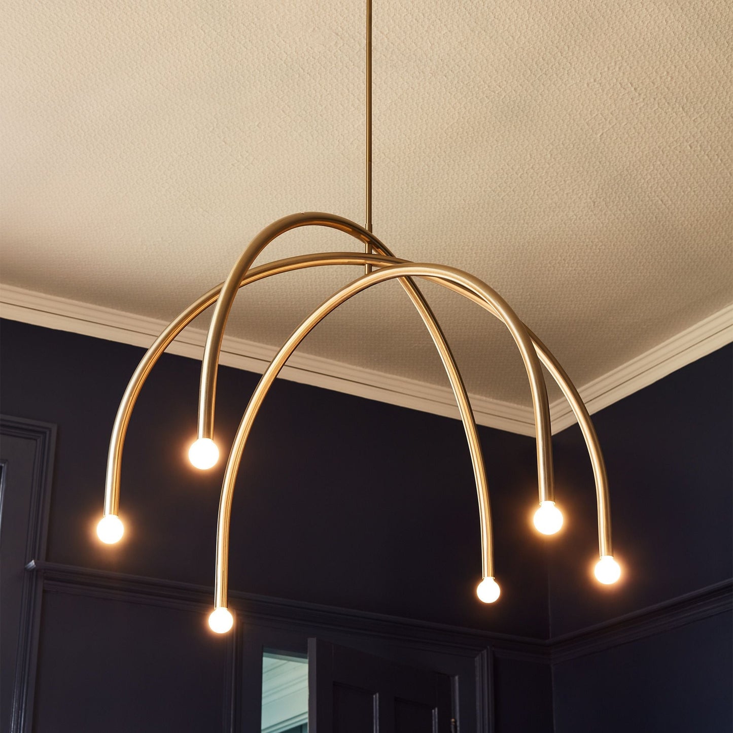 Hadden Chandelier - Adjustable Rotating Brass Arms Modern Minimalist Chandelier