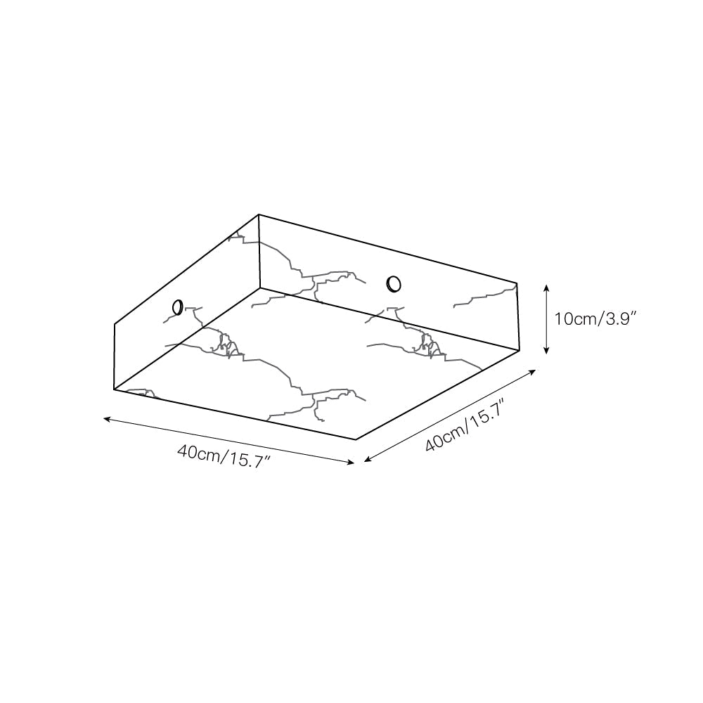 Arca Alabaster Flushmount Ceiling Light – Natural Gypsum Snowflake Flushmount Ligh