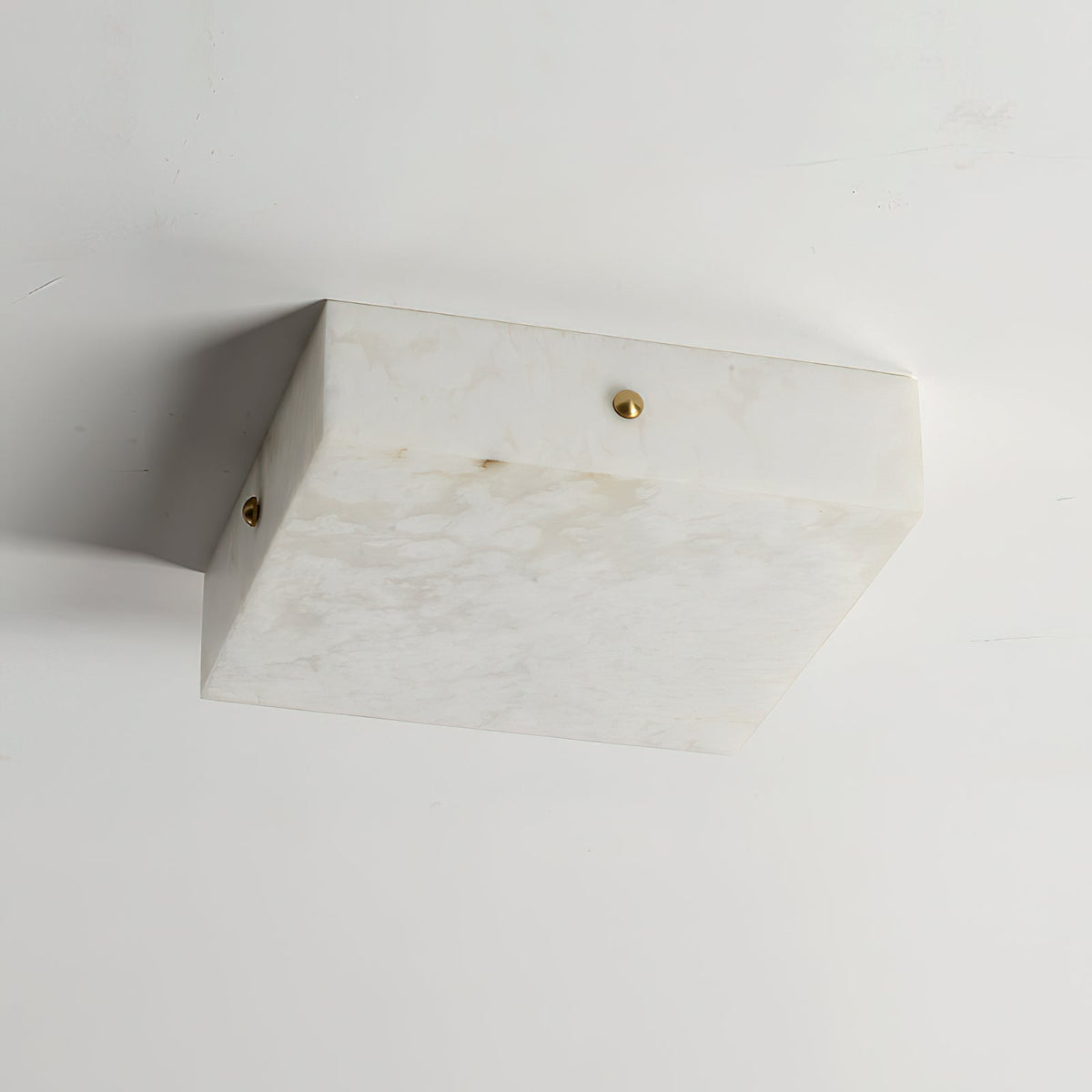 Arca Alabaster Flushmount Ceiling Light – Natural Gypsum Snowflake Flushmount Ligh