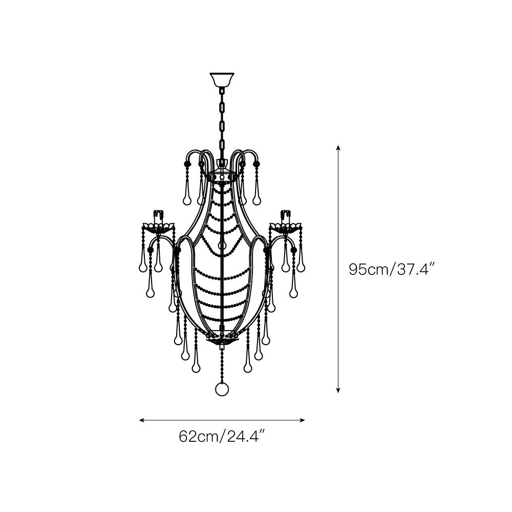Arcadia Chandelier – Stunning Glass Jewel & Bowl Chandelier