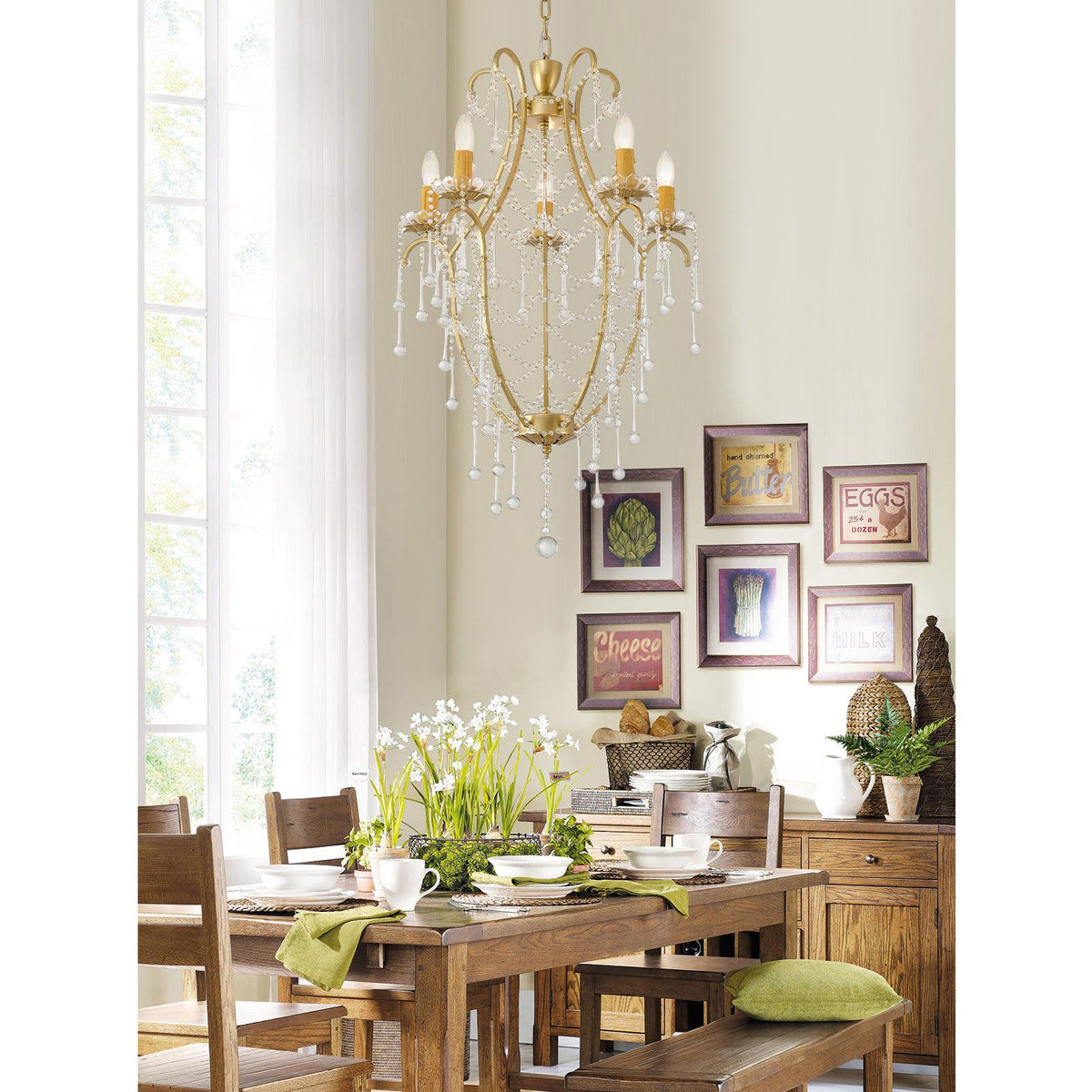 Arcadia Chandelier – Stunning Glass Jewel & Bowl Chandelier