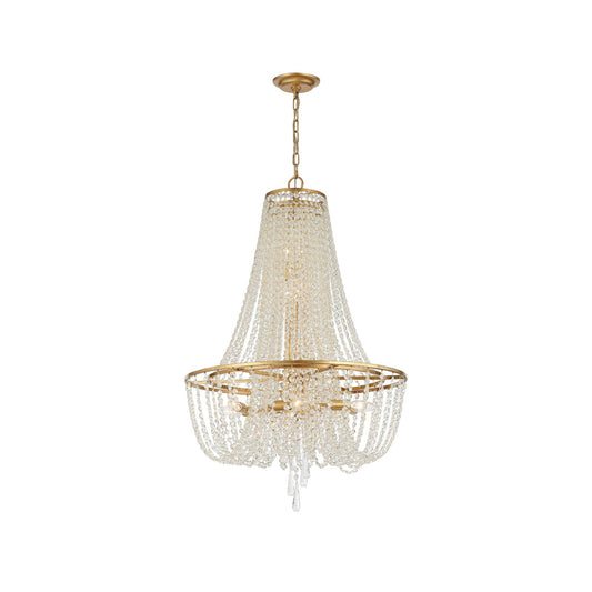 Arcadia Crystal Chandelier – Glamorous K9 Crystal & Iron Bowl Chandelier