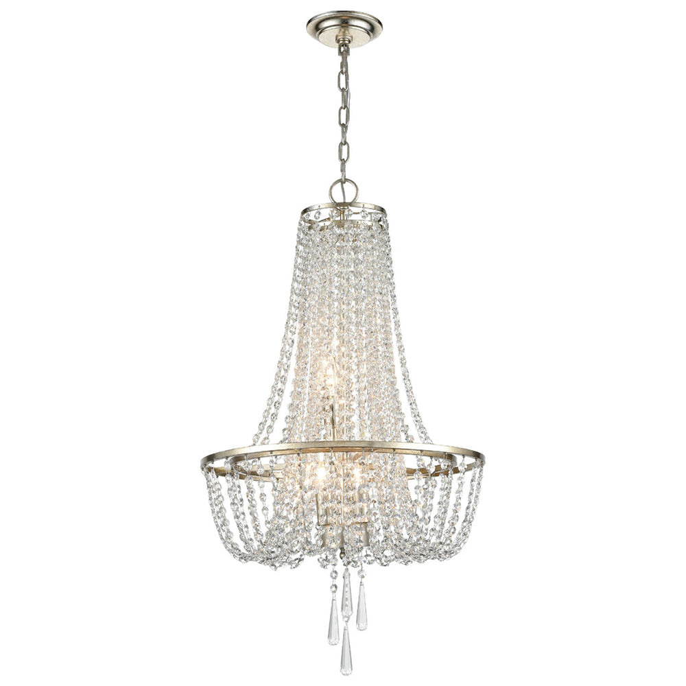 Arcadia Crystal Chandelier – Glamorous K9 Crystal & Iron Bowl Chandelier