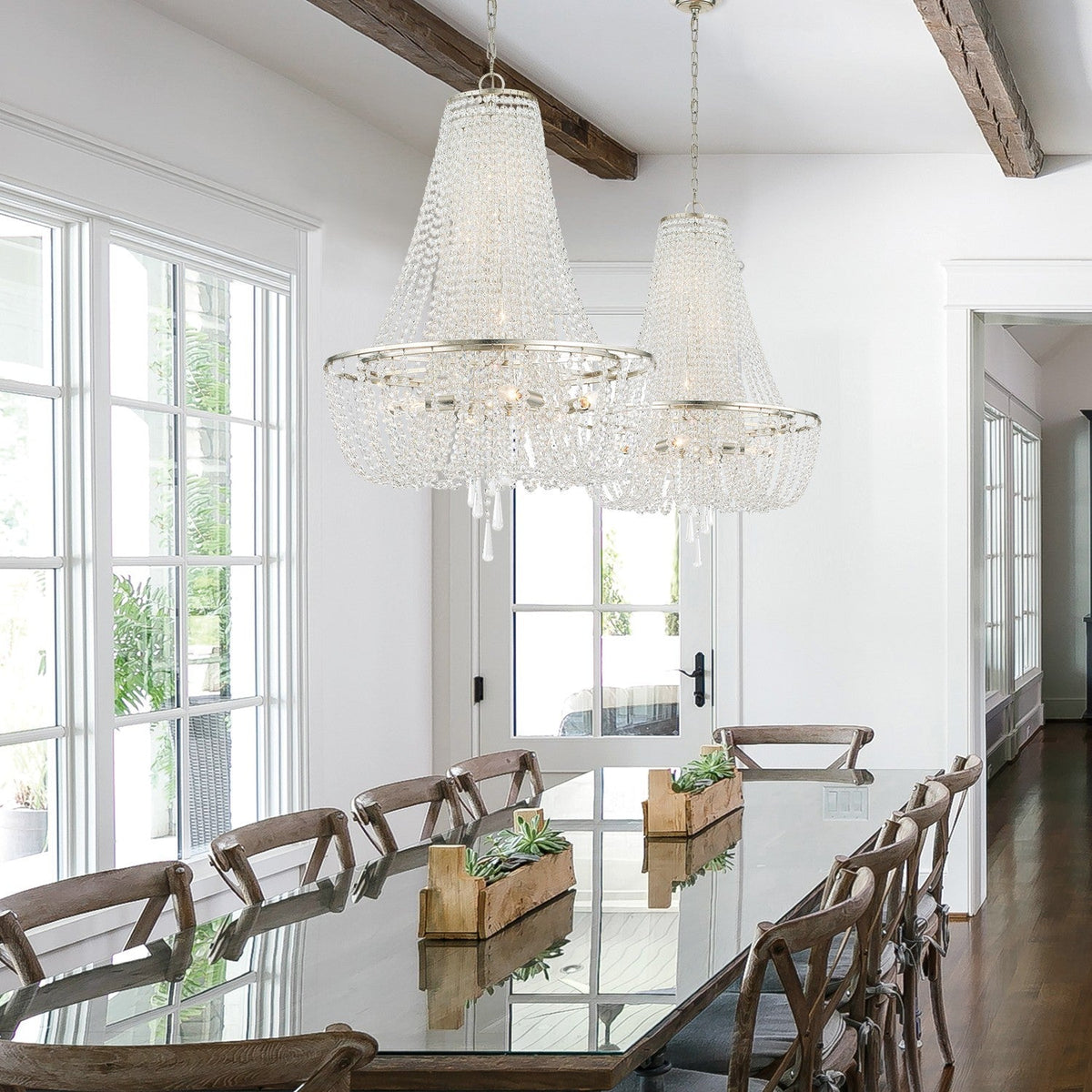 Arcadia Crystal Chandelier – Glamorous K9 Crystal & Iron Bowl Chandelier