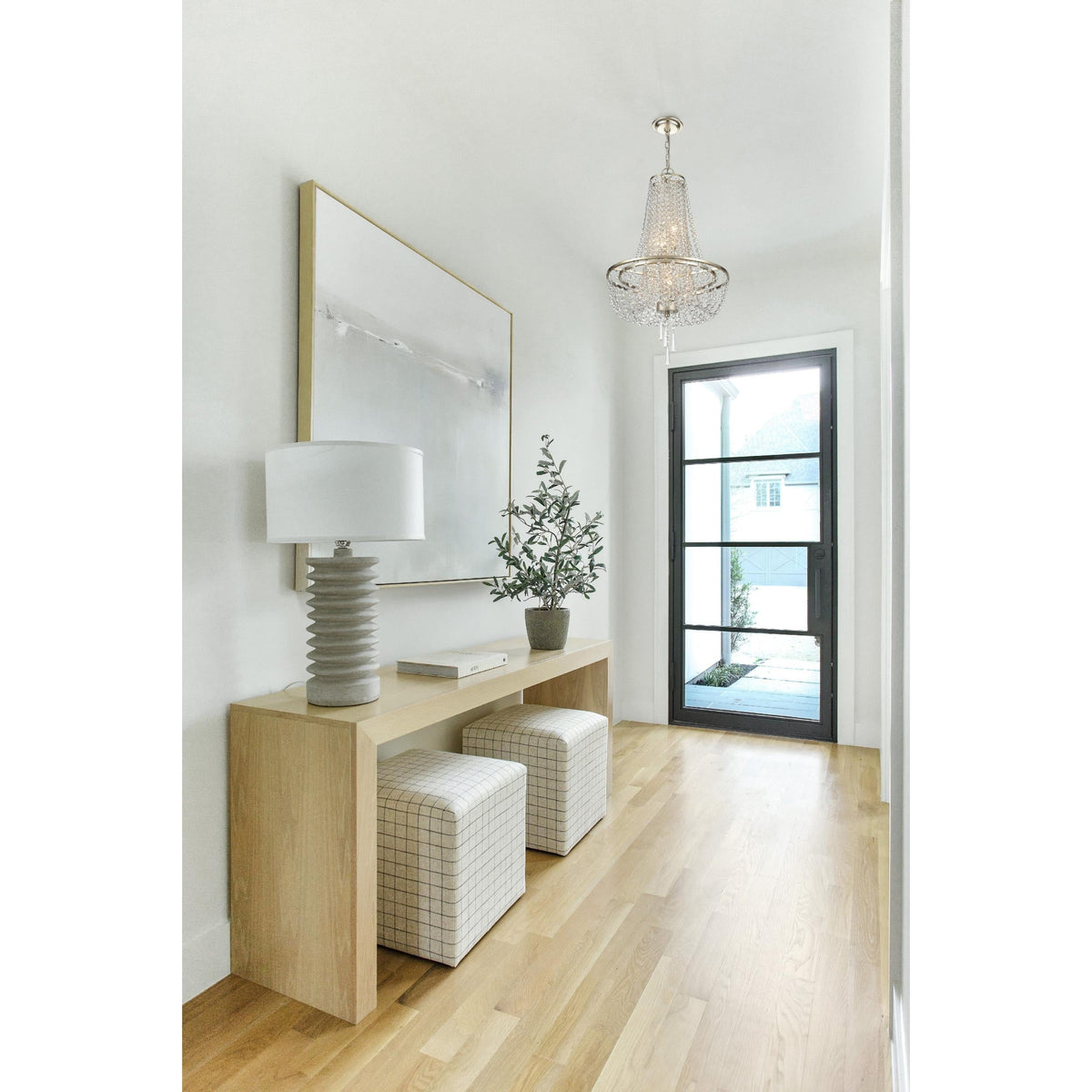 Arcadia Crystal Chandelier – Glamorous K9 Crystal & Iron Bowl Chandelier