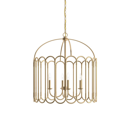 Argente Chandelier – Openwork Geometric Brass & Metal Chandelier