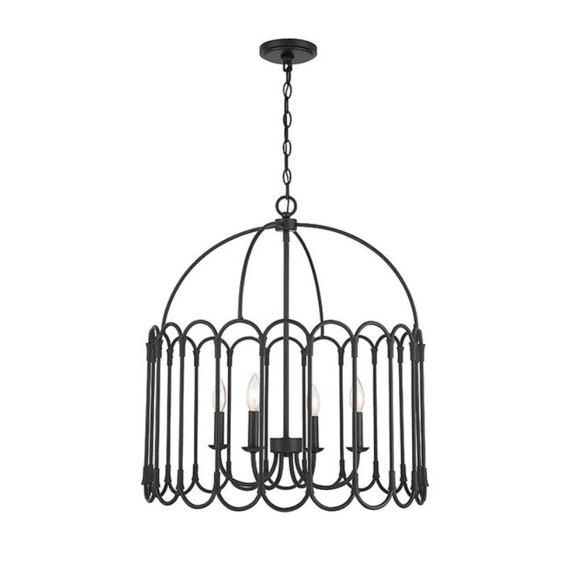 Argente Chandelier – Openwork Geometric Brass & Metal Chandelier