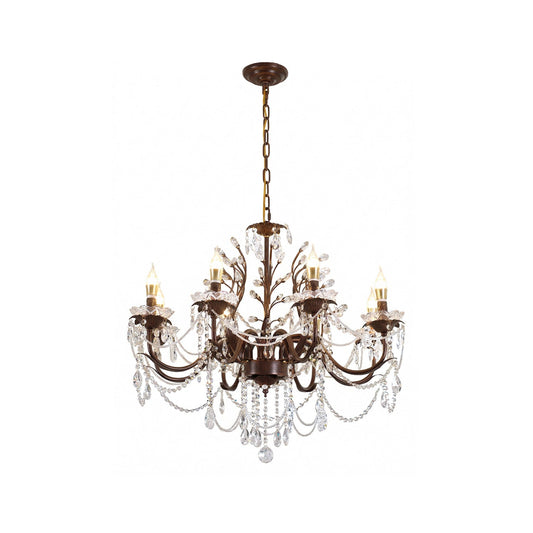 Ariae Crystal Chandelier | Luxury French Country Branch & Leaf Pendant